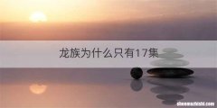 龙族为什么只有17集