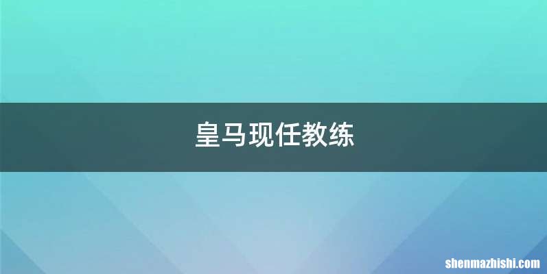 皇马现任教练