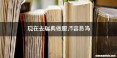 现在去瑞典做厨师容易吗