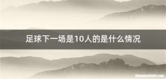足球下一场是10人的是什么情况
