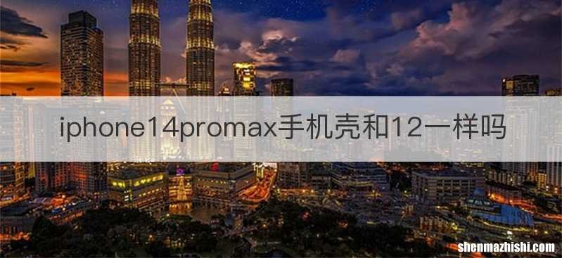 iphone14promax手机壳和12一样吗