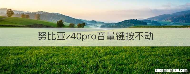 努比亚z40pro音量键按不动