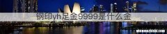 钢印yh足金9999是什么金