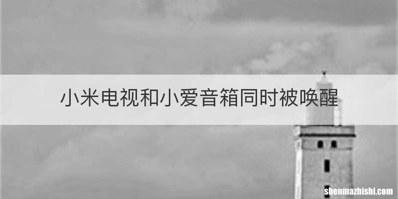 小米电视和小爱音箱同时被唤醒