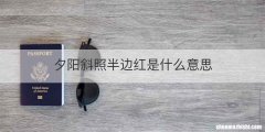 夕阳斜照半边红是什么意思