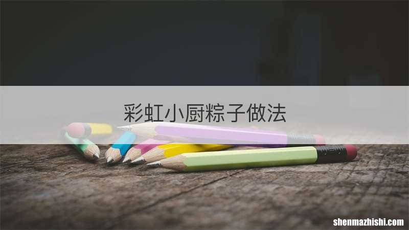 彩虹小厨粽子做法
