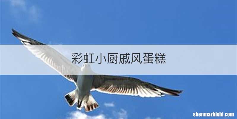 彩虹小厨戚风蛋糕