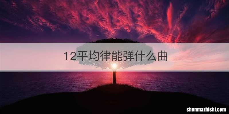 12平均律能弹什么曲