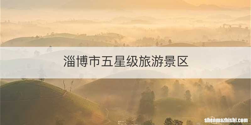 淄博市五星级旅游景区