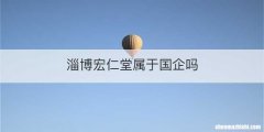 淄博宏仁堂属于国企吗