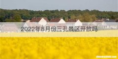 2022年8月份三孔景区开放吗