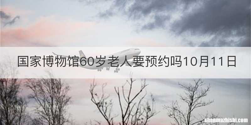 国家博物馆60岁老人要预约吗10月11日