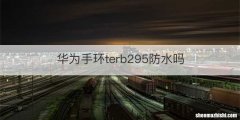 华为手环terb295防水吗