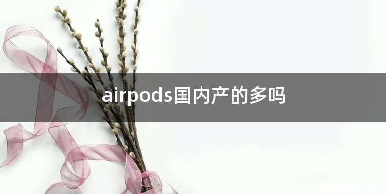 airpods国内产的多吗