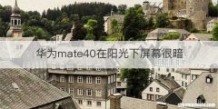 华为mate40在阳光下屏幕很暗
