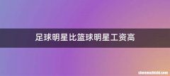 足球明星比篮球明星工资高