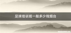 足球培训班一般多少钱烟台