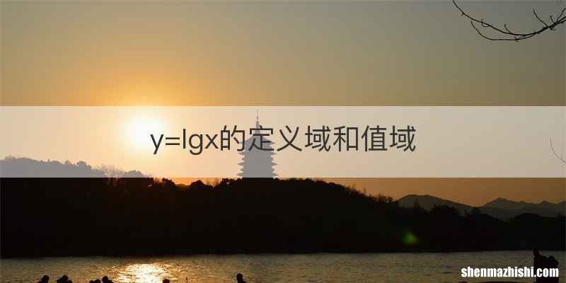 y=lgx的定义域和值域