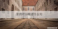 求救可以组造什么句