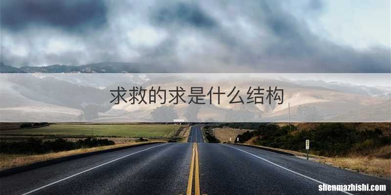 求救的求是什么结构