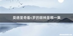 莫德里奇看c罗的眼神是哪一集