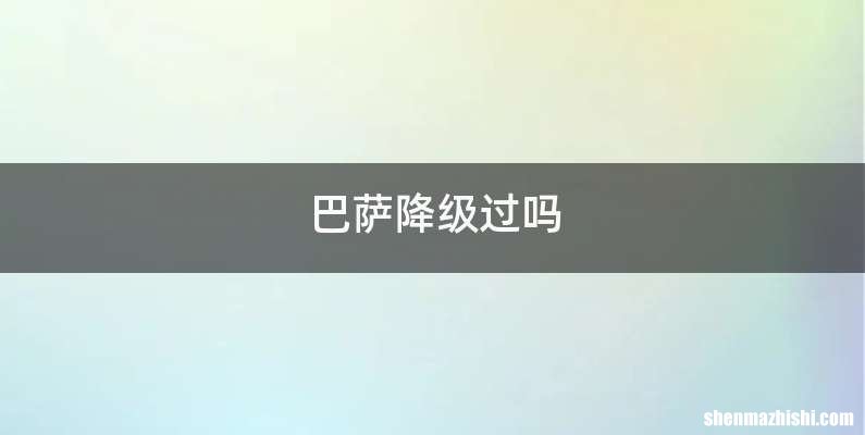 巴萨降级过吗
