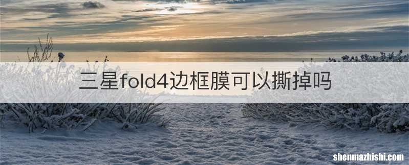 三星fold4边框膜可以撕掉吗