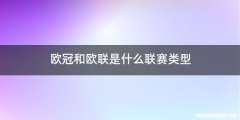 欧冠和欧联是什么联赛类型