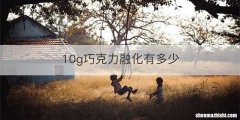 10g巧克力融化有多少
