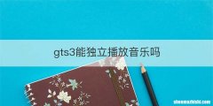 gts3能独立播放音乐吗