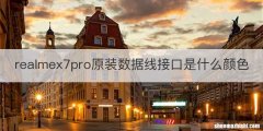 realmex7pro原装数据线接口是什么颜色