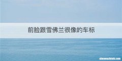 前脸跟雪佛兰很像的车标