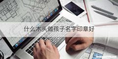 什么木头做孩子名字印章好