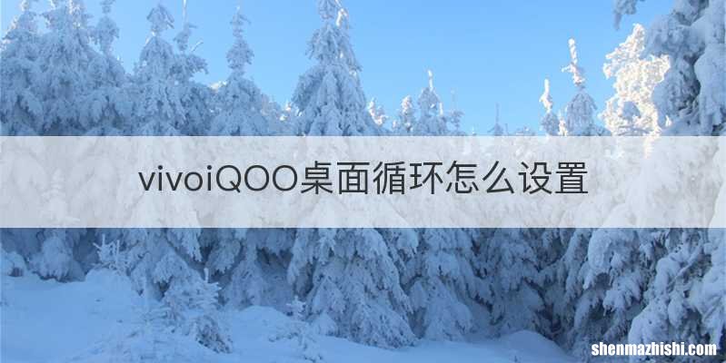 vivoiQOO桌面循环怎么设置