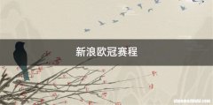 新浪欧冠赛程