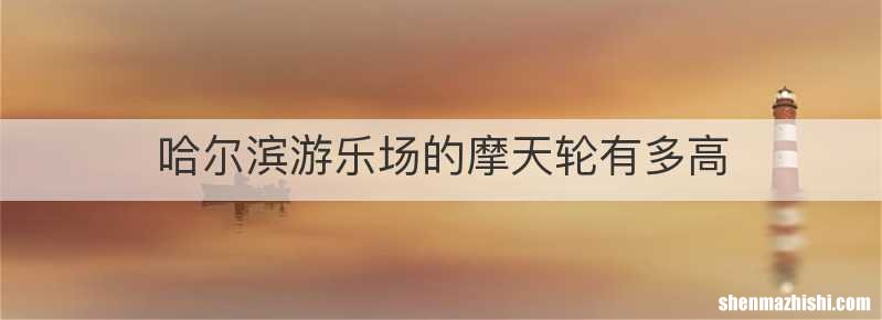 哈尔滨游乐场的摩天轮有多高