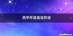 西甲年度最佳阵容