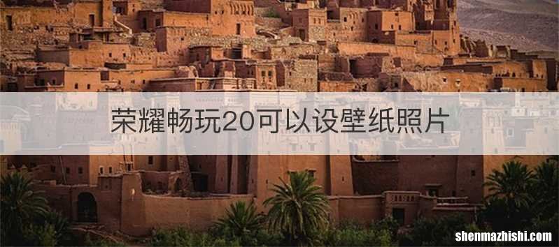 荣耀畅玩20可以设壁纸照片