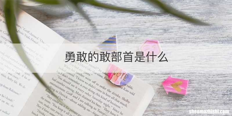 勇敢的敢部首是什么
