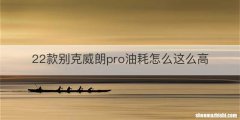 22款别克威朗pro油耗怎么这么高