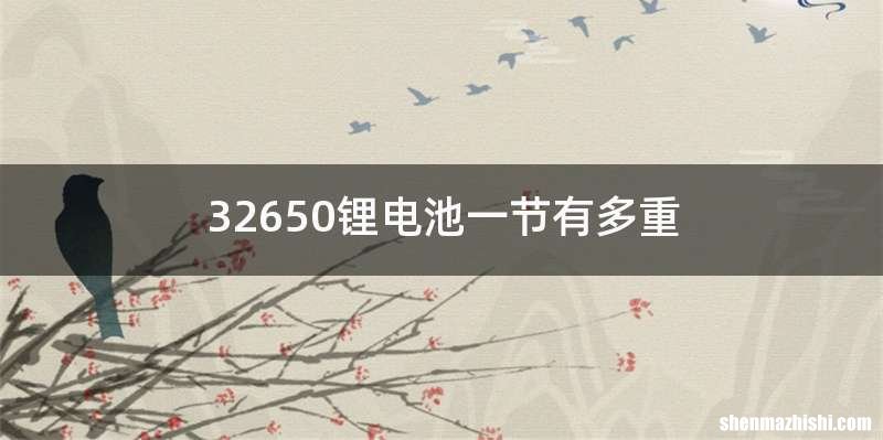 32650锂电池一节有多重