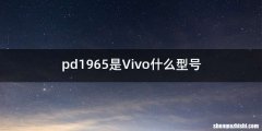 pd1965是Vivo什么型号