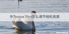 华为nova7Pro怎么调节相机亮度