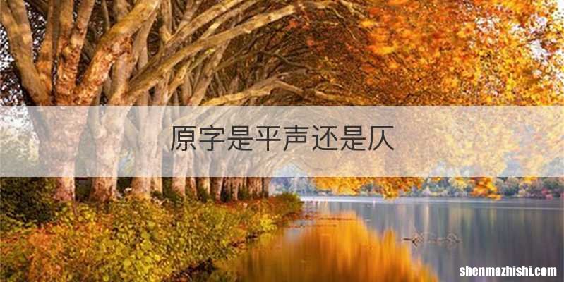 原字是平声还是仄