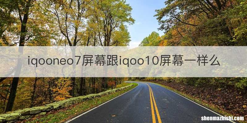 iqooneo7屏幕跟iqoo10屏幕一样么