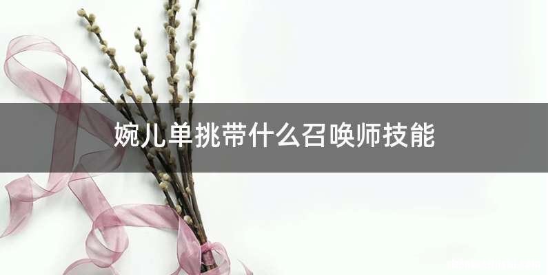 婉儿单挑带什么召唤师技能