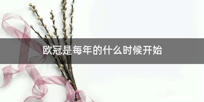 欧冠是每年的什么时候开始