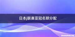 日本j联赛亚冠名额分配