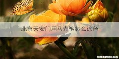 北京天安门用马克笔怎么涂色