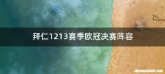 拜仁1213赛季欧冠决赛阵容